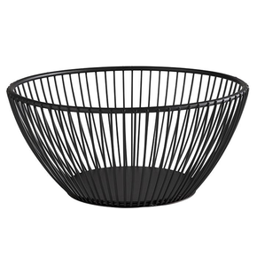 Okrągły koszyk metalowy o średnicy 17,5 cm | APS, Svart