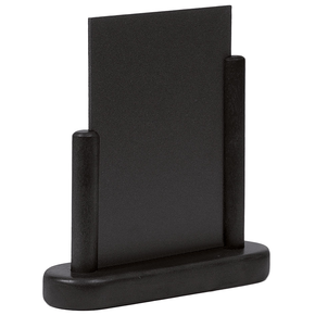 Tablica do menu z drewnianą podstawą w kolorze czarnym 150x100 mm | CONTACTO, 7685/155
