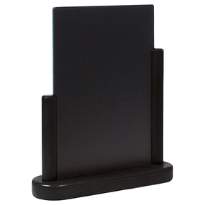 Tablica do menu z drewnianą podstawą w kolorze czarnym 210x150 mm | CONTACTO, 7685/215