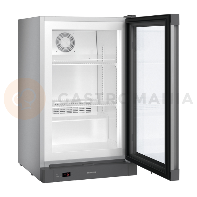 Zamrażarka ekspozycyjna z dynamicznym chłodzeniem, wnętrzem ze stali i przeszklonymi drzwiami, 93 l, 497x558x816 mm | LIEBHERR, Fv 913 Premium
