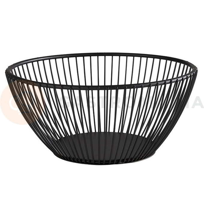 Okrągły koszyk metalowy o średnicy 17,5 cm | APS, Svart