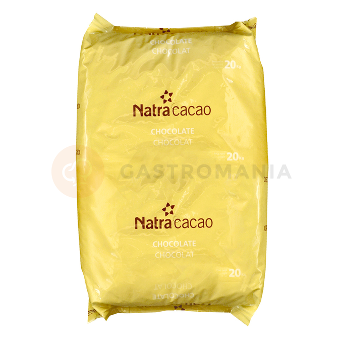 Hiszpańska ciemna czekolada bez cukru 61,1%, 20 kg - dropsy, torba | NATRA CACAO, Dark No Sugar