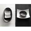 Miska z melaminy, imitacja kamionki - czarna 14,5x12,5x,5 cm | APS, Zen
