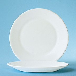 Biały talerz płaski 225 mm | ARCOROC, Restaurant