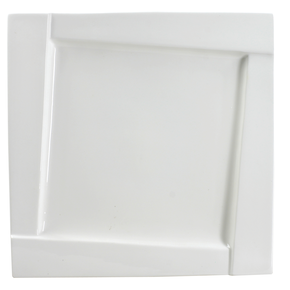 Porcelanowy, kwadratowy talerz płytki 16,5 x 16,5 cm | AMBITION, Kubiko
