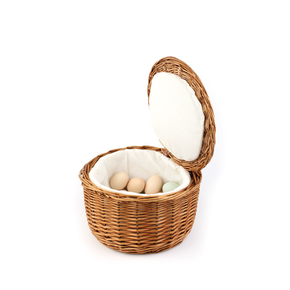 Koszyk rattanowy na jaja o średnicy 26 cm | APS, 30299