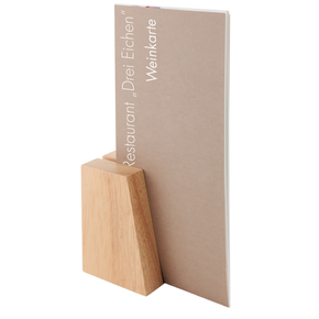 Podstawa drewniana pod kartę menu 8,5x6x4,5 cm, zestaw 2 szt. | APS, 00023