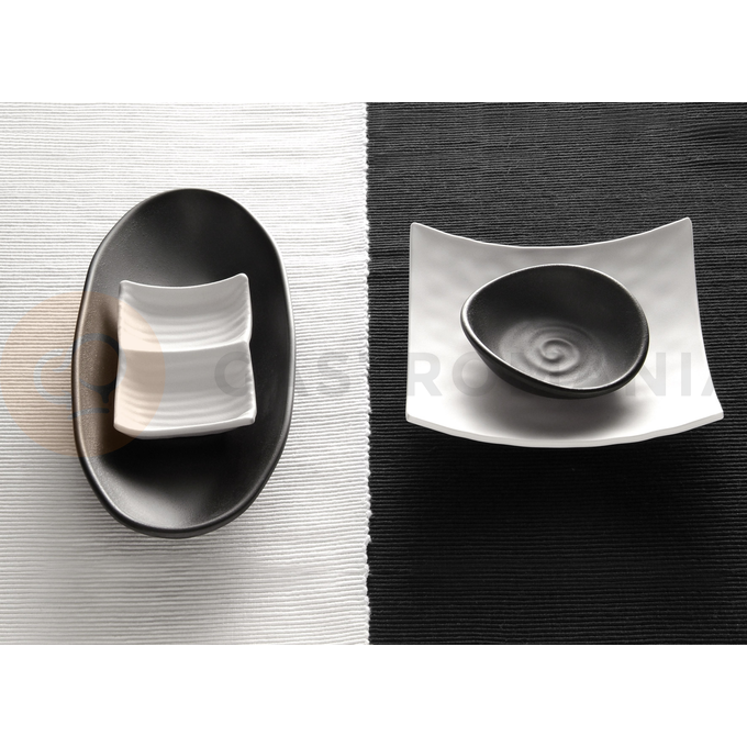 Miska z melaminy, imitacja kamionki - czarna o średnicy 11,5x4 cm | APS, Zen