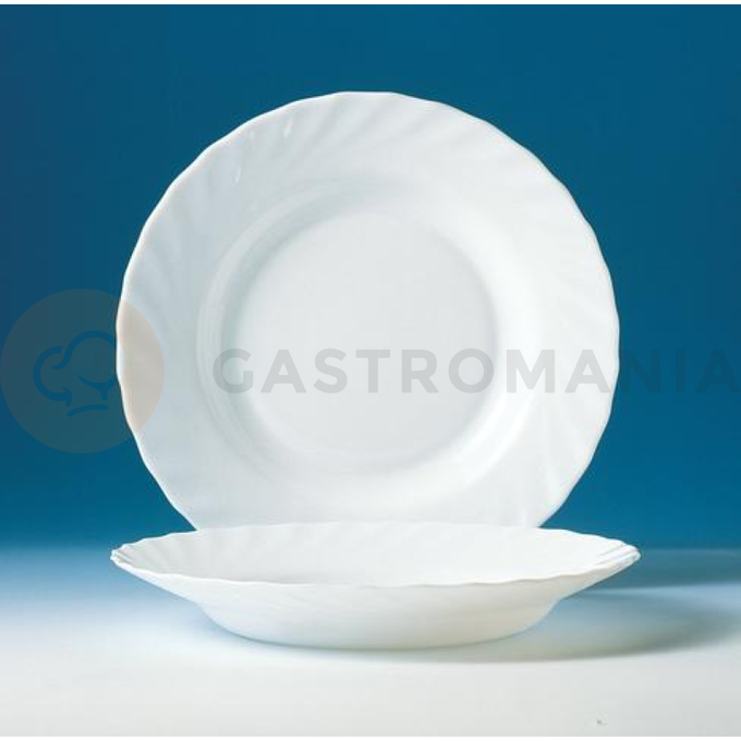 Biały talerz do zupy 22,5 cm | ARCOROC, Trianon