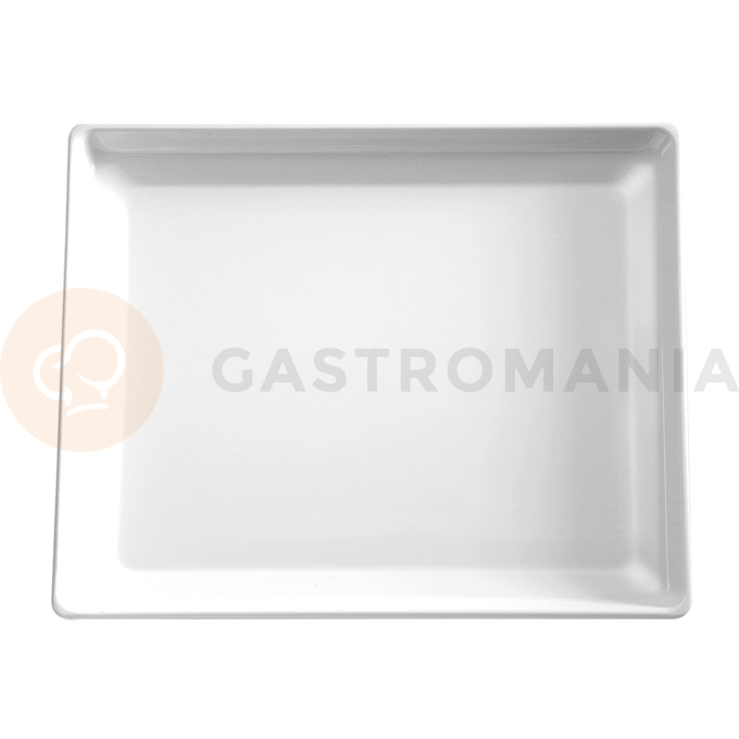 Biała taca bufetowa z melaminy GN1/2, 30 cm | APS, Float