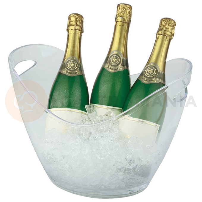 Pojemnik na wino, szampana z tworzywa 6 l, transparentny | APS, 36048