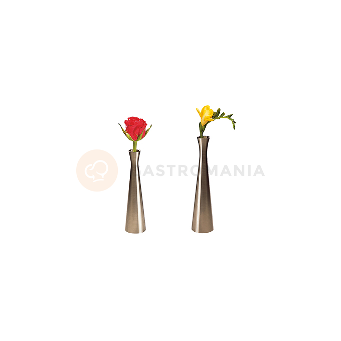 Wazonik niklowany na kwiaty, 4x16,5 cm | APS, 04015