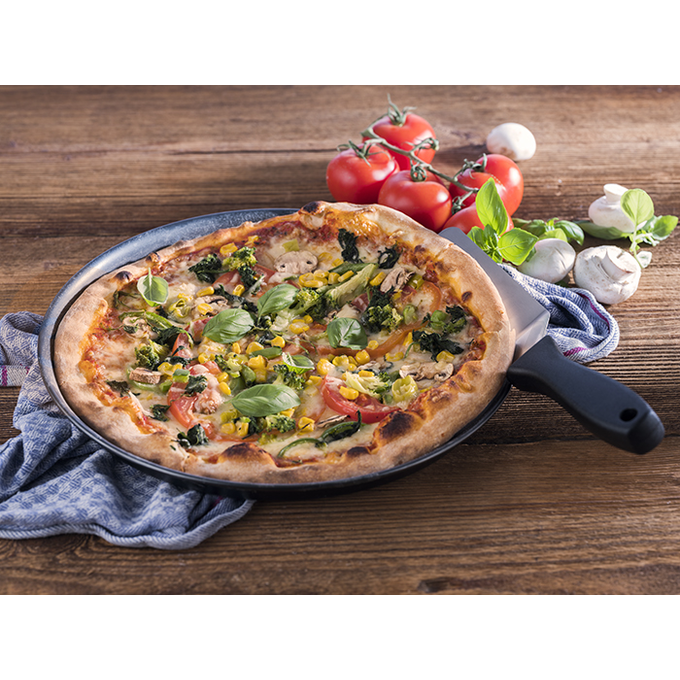 Blacha stalowa do pizzy o średnicy 50 cm | APS, 73513