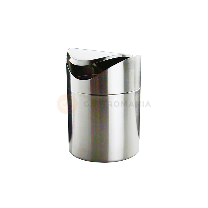 Stołowy pojemnik na odpadki, nierdzewny o średnicy 12x17 cm | APS, 00029