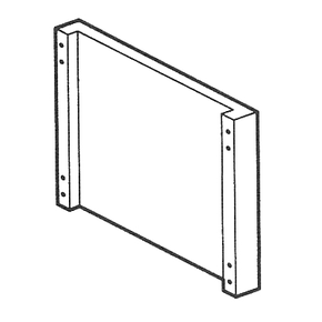 Ścianka działowa dla montażu szuflad C-64 w podstawie 70/80, 50x480x380 mm | RM GASTRO, D - 6