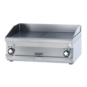 Płyta grillowa elektryczna 4,5+4,5 kW, płyta gładka i ryflowana 795x450 mm, 800x600x280 mm | RM GASTRO, FTLRT - 68 ET