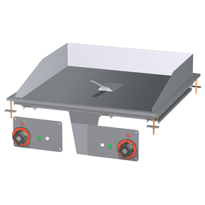 Płyta grillowa stołowa elektryczna, płyta ryflowana 556x550 mm, 600x600x220 mm | RM GASTRO, FTRD - 76 ET