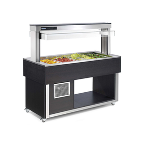 Witryna chłodnicza, sterowanie cyfrowe 0,229 kW, 3x GN 1/1 200 mm, 1169x650x1448 mm | RM GASTRO, TR - green+ 3 RAL