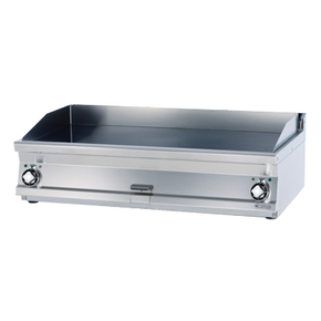 Płyta grillowa elektryczna 14,8 kW, płyta 1/2 gładka i 1/2 ryflowana chromowana 1160x510 mm, 1200x700x280 mm | RM GASTRO, FTLRT - 712 ETS