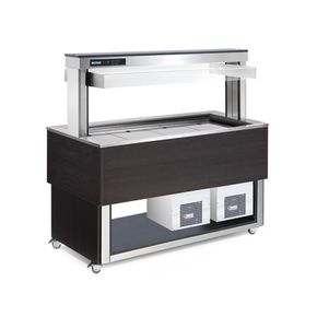 Witryna chłodnicza, sterowanie cyfrowe 0,97 kW, 3x GN 1/1 24/150 mm, 1169x650x1448 mm | RM GASTRO, TR - blue+ 3 W