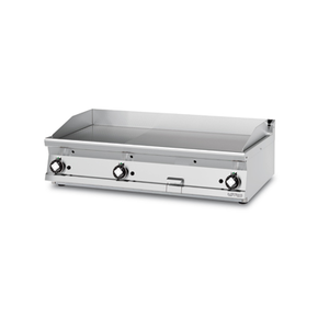 Płyta grillowa gazowa, 3 strefy grzewcze, 21 kW, płyta 1/3 ryflowana i 2/3 gładka chromowana 1160x510 mm, 1200x700x280 mm | RM GASTRO, FTLRT - 712 GS3