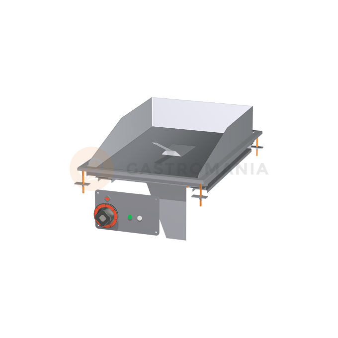 Płyta grillowa stołowa elektryczna, płyta gładka chromowana 356x550 mm, 400x600x220 mm | RM GASTRO, FTLD - 74 ETS