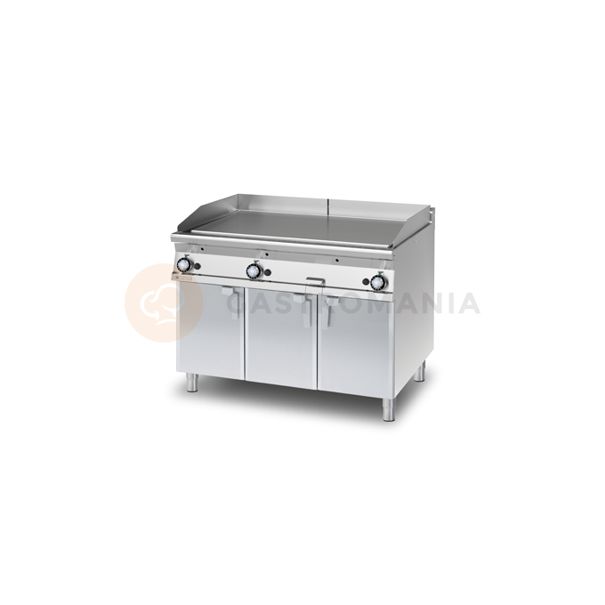 Płyta grillowa gazowa 27 kW, płyta gładka chromowana 1105x650 mm, 1200x900x900 mm | RM GASTRO, FTL - 912 GS