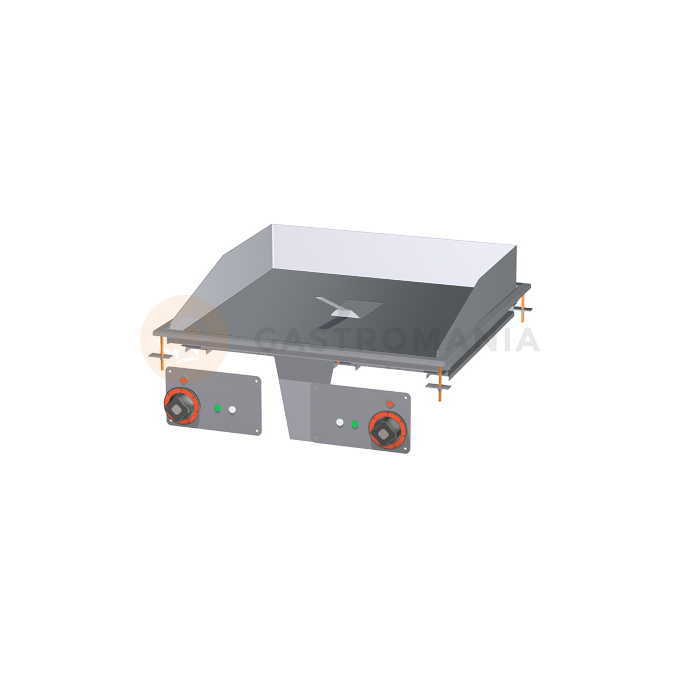 Płyta grillowa stołowa elektryczna, płyta ryflowana 556x550 mm, 600x600x220 mm | RM GASTRO, FTRD - 76 ET