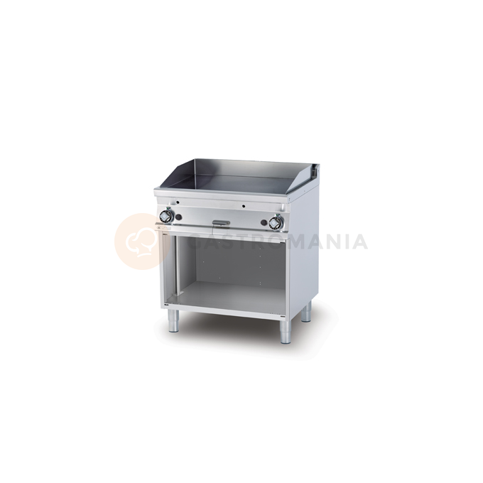 Płyta grillowa gazowa 14 kW, płyta ryflowana chromowana 760x510 mm, 800x700x900 mm | RM GASTRO, FTR - 78 GS