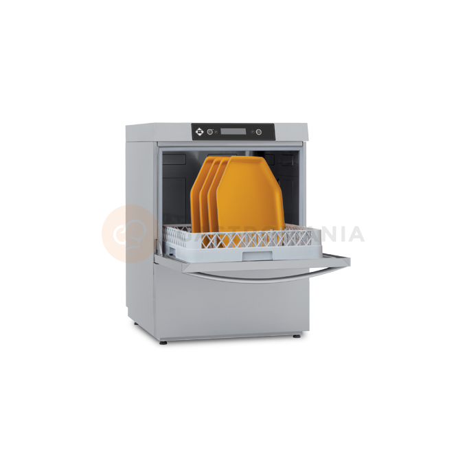 Zmywarka ze zmiękczaczem i pompą odpływu 60/40/20 koszy/h, kosz: 500x500 mm, 6,8 kW, 600x600x820 mm | RM GASTRO, TTA52T ABT