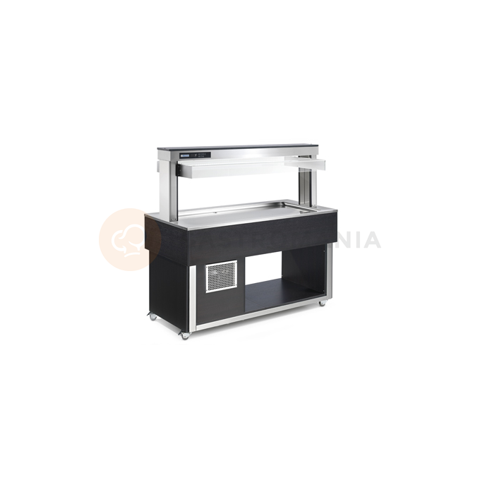 Witryna chłodnicza, sterowanie cyfrowe 0,247 kW, 3x GN 1/1 20 mm, 1169x650x1448 mm | RM GASTRO, TR - lime+ 3 W