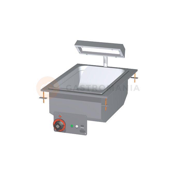 Podgrzewacz do frytek elektryczny stołowy GN 2/3, 1,47 kW, 400x600x250 mm | RM GASTRO, BSD - 74 EM