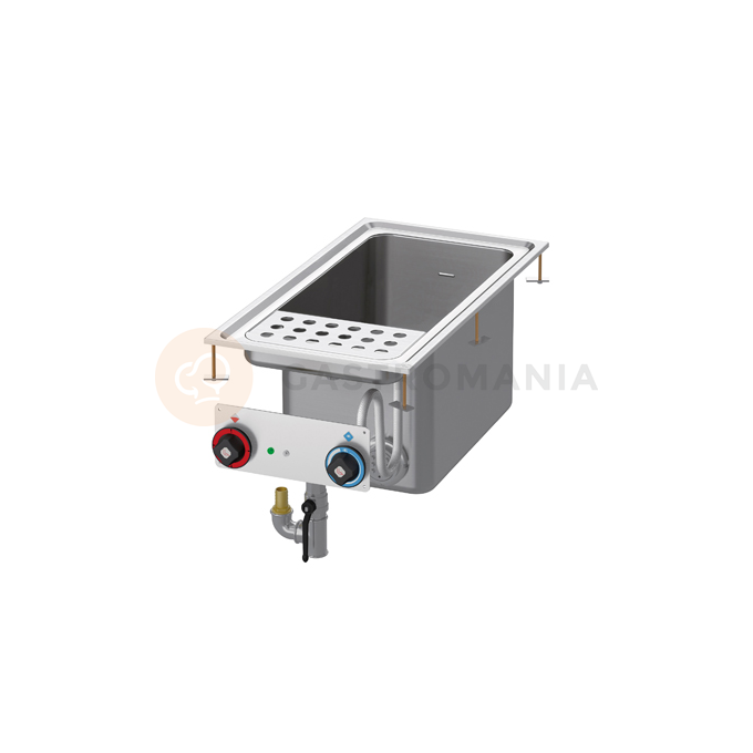 Urządzenie do gotowania makaronu stołowe elektryczne z automatycznym napuszczaniem wody 13,5 kW, wanna 307x509x327 mm, 400x800x510 mm | RM GASTRO, CPAD - 84 ET