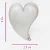 Wykrawacz do ciastek, serce 2,5x3 cm | COOKIE CUTTER, K055013