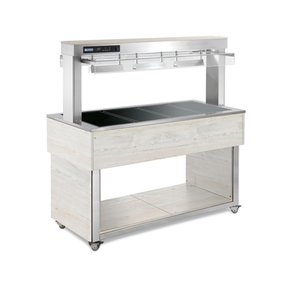 Witryna grzewcza szklana, sterowanie cyfrowe 2,2 kW, 6x GN 1/1, 1494x650x1448 mm | RM GASTRO, TR - brown+ 4 RAL
