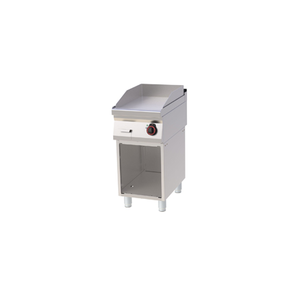 Płyta grillowa elektryczna 4,5 kW, płyta grzewcza gładka chromowana 396x510 mm, 400x700x900 mm | REDFOX, FTHC 70/40 E