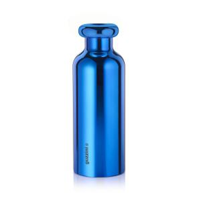 Termos, butelka termiczna w kolorze metalicznym niebieskim | GUZZINI, ON THE GO