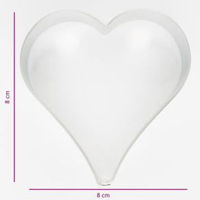 Wykrawacz do ciastek, serce 8x8 cm | COOKIE CUTTER, K030208