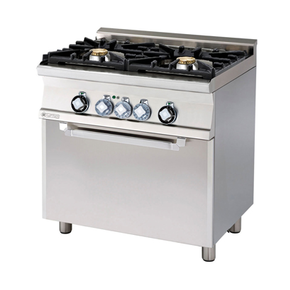 Kuchnia gazowa WOK z piekarnikiem elektrycznym 7+10 kW, 800x600x900 mm | RM GASTRO, CFM2-68 GEM WOK