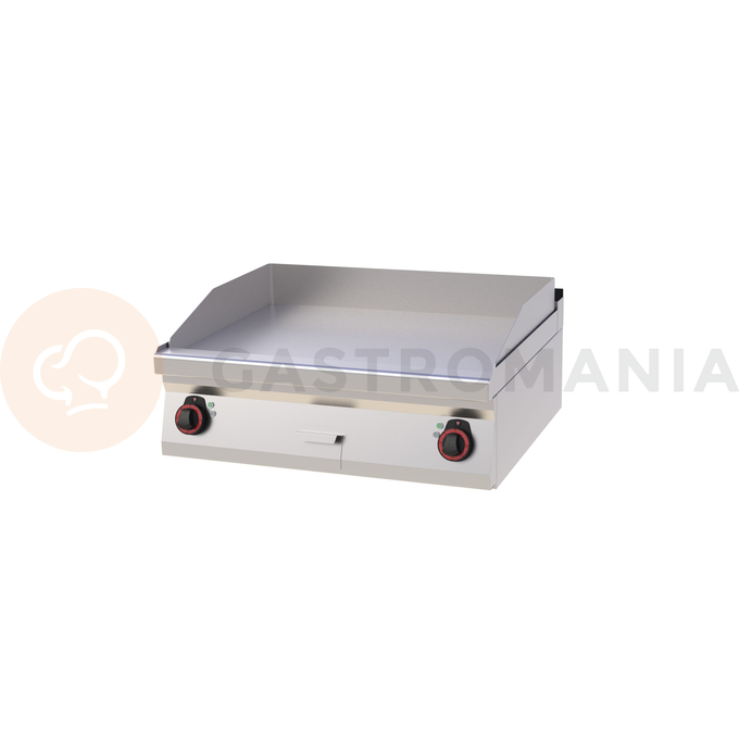 Płyta grillowa elektryczna 2x 4,5 kW, płyta grzewcza gładka chromowana 796x510 mm, 800x700x330 mm | REDFOX, FTHC  70/08 E