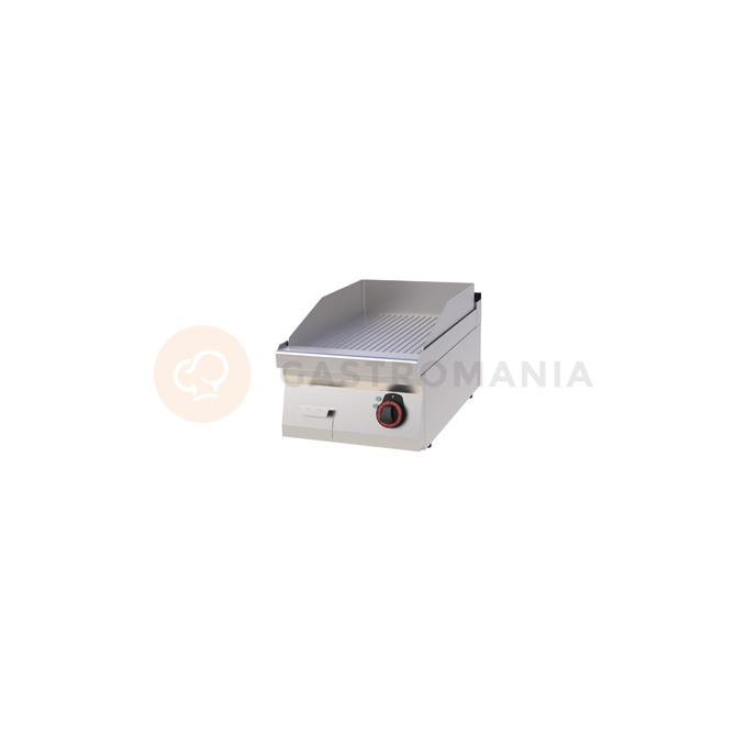 Płyta grillowa elektryczna 4,5 kW, płyta grzewcza ryflowana 396x510 mm, 400x700x330 mm | REDFOX, FTR 70/04 E