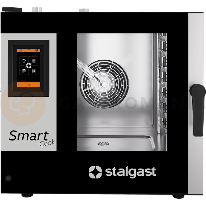 Piec konwekcyjno-parowy gazowy 7x GN2/1, sterowanie dotykowe, 790x1280x850 mm | STALGAST, SmartCook