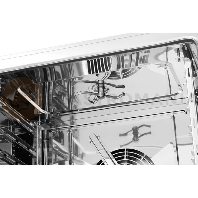 Piec konwekcyjno-parowy gazowy 7x GN2/1, sterowanie dotykowe, 790x1280x850 mm | STALGAST, SmartCook