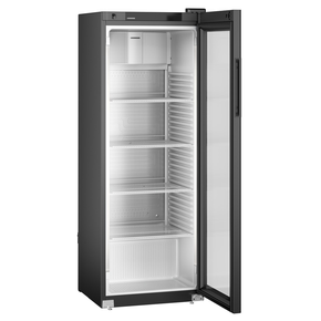 Szafa chłodnicza ekspozycyjna z przeszklonymi drzwiami i chłodzeniem dynamicznym, czarna, 347 l, 597x654x1684 mm | LIEBHERR, MRFvg 3511 Perfection