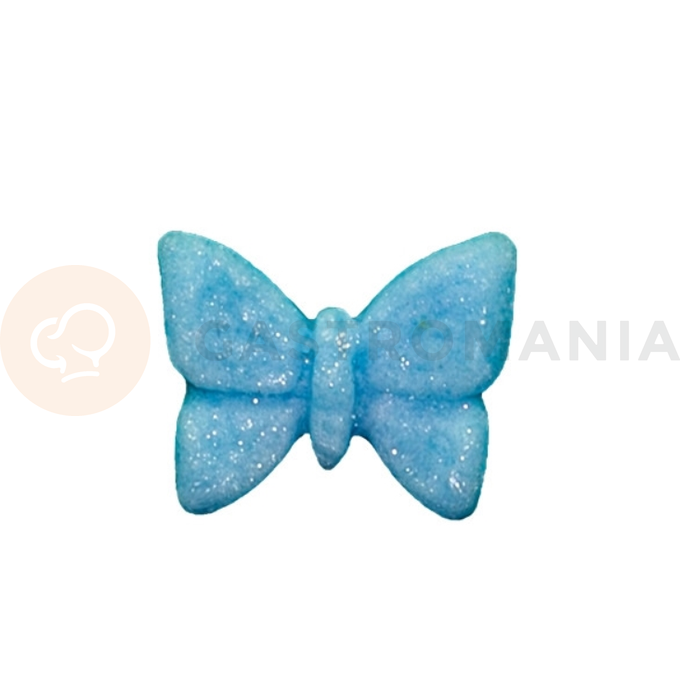 Motylek mini, niebieski, figurka z cukru, 1,5 cm, komplet 100 szt. | MAGMART, MTM01