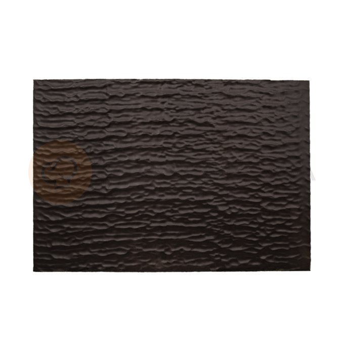 Dekoracja z ciemnej czekolady Wavy Chocoplates, prostokąt 250x360x2 mm - 12 szt. | MONA LISA, CHD-PS-22381E0-999