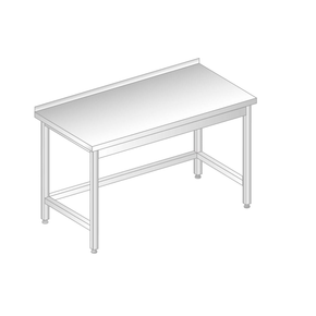 Stół przyścienny ze stali nierdzewnej 800x600x850 mm | DORA METAL, DM-3101