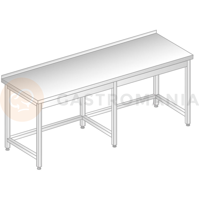 Stół przyścienny ze stali nierdzewnej 2300x700x850 mm | DORA METAL, DM-3102