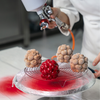 Silikonowa forma do ciastek i monoporcji, wiśnie, 4x 130 ml, 100x380x60 mm | DINARA KASKO, Cherry Mini