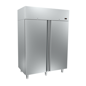 Szafa chłodnicza podwójna ze stali nierdzewnej z drzwiami pełnymi 1340 l, 1440x821x2050 mm | DORA METAL, DM-92604 Standard